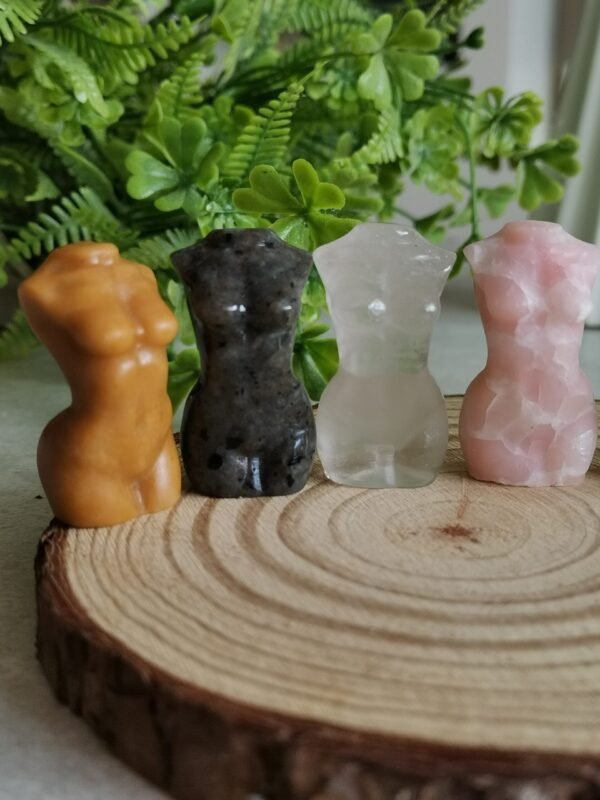 Female figure - White Quartz Fluorescent Yooperlite female figure