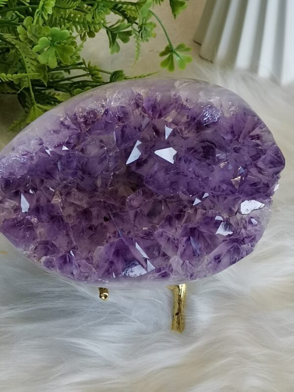 Huevo de amatista morada Large size