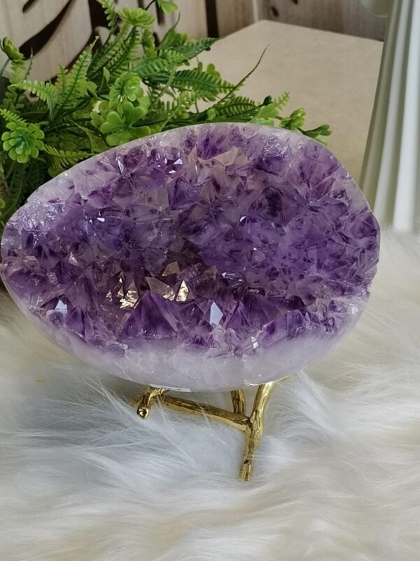Huevo de amatista morada Large size