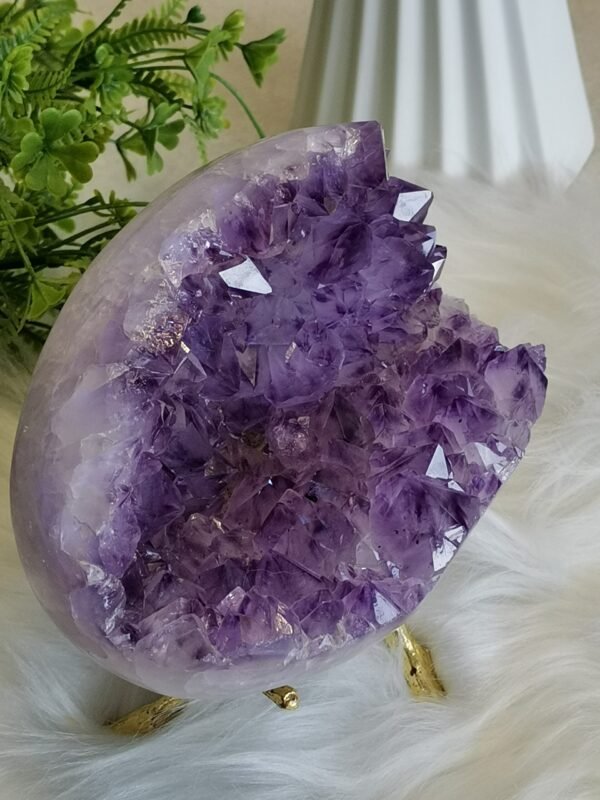 Huevo de amatista morada Large size