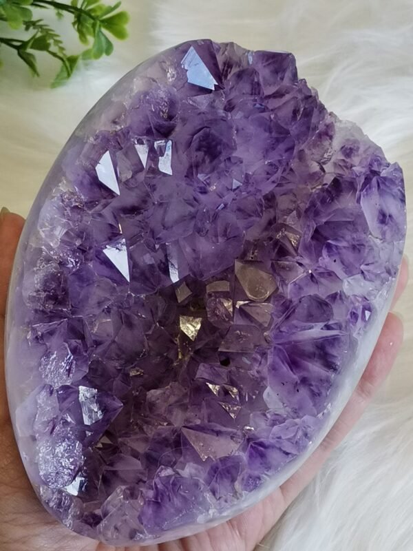 Huevo de amatista morada Large size