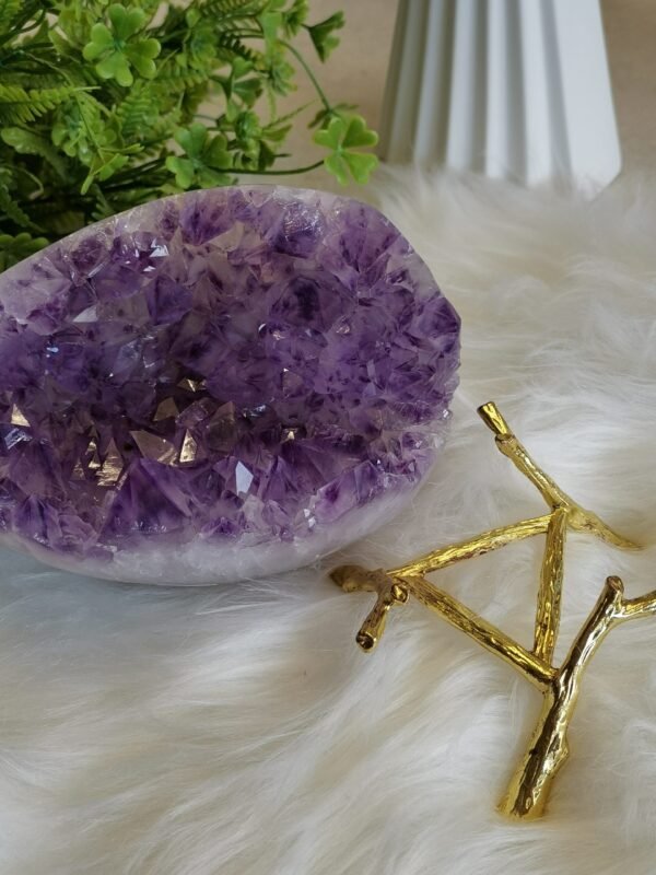 Huevo de amatista morada Large size