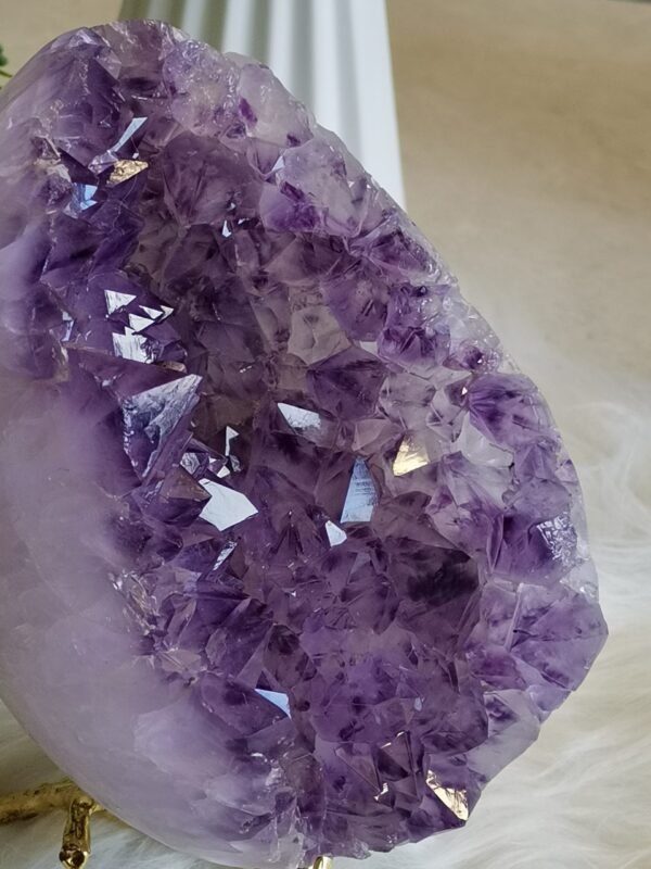 Huevo de amatista morada Large size