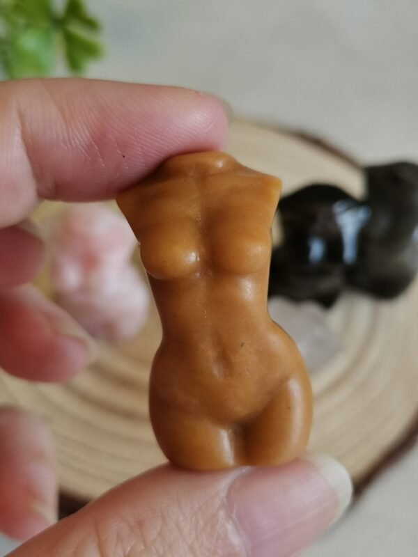 Female figure - White Quartz Fluorescent Yooperlite female figure