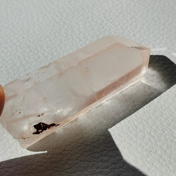 Cristal natural de cuarzo rosa