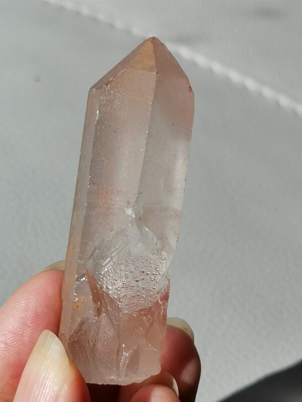 Cristal natural de cuarzo rosa
