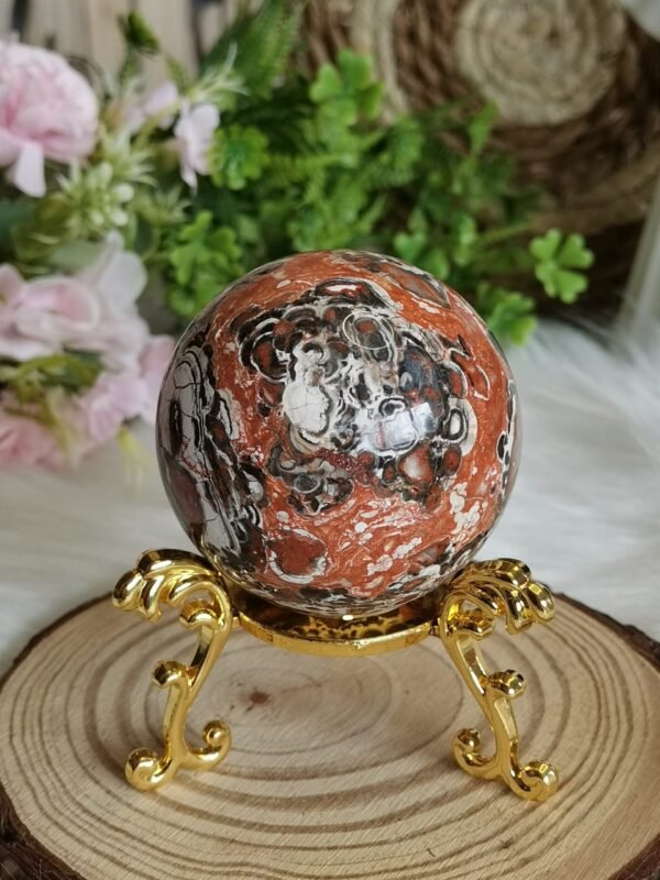 Esfera ágata “money agate” natural