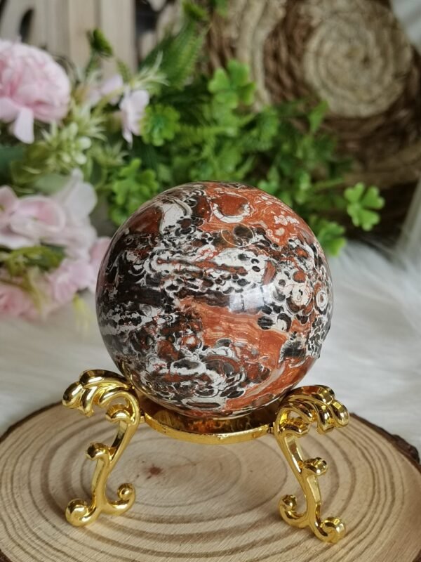 Esfera ágata “money agate” natural