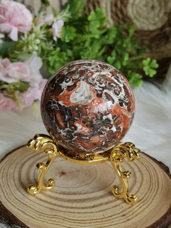 Esfera ágata “money agate” natural