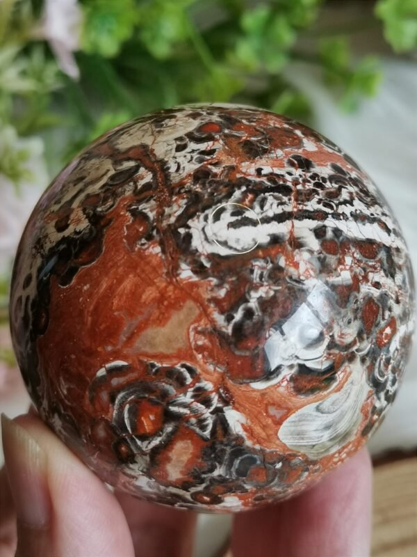 Esfera ágata “money agate” natural