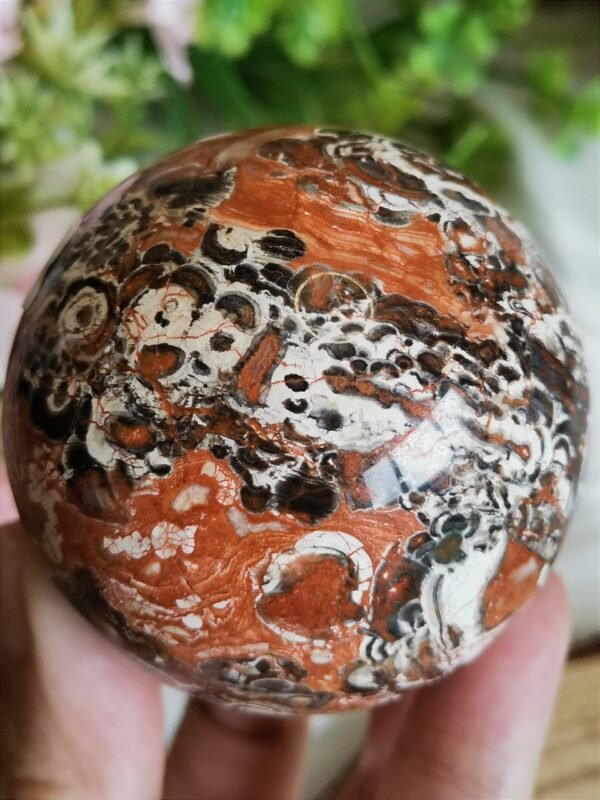 Esfera ágata “money agate” natural