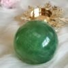 Natural green fluorite crystal sphere