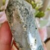 Double-ended moss agate