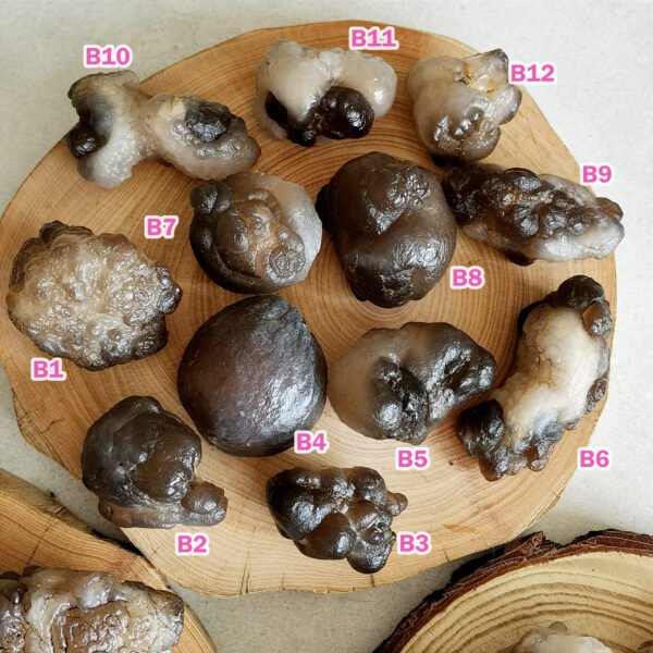 Natural Panda Agate – Collectible Stone with Black and Cream Patterns, Decorative Mineral, Polished Stone, Mineral Collection