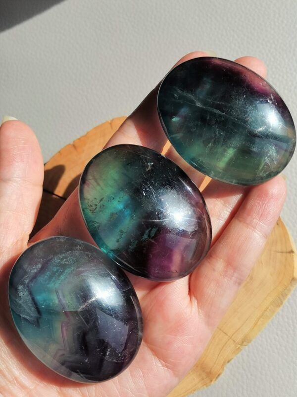 Natural Fluorite • Hand Stone • Rainbow Energy Crystal