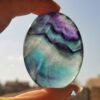 Natural Fluorite • Hand Stone • Rainbow Energy Crystal