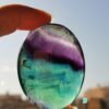 Natural Fluorite • Hand Stone • Rainbow Energy Crystal