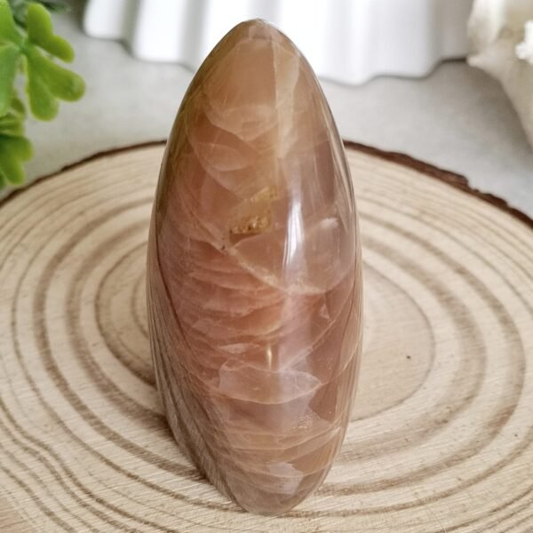 Natural Freeform Moonstone with Blue Flash • Decorative Piece & Collection