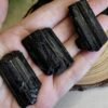 Blocks of natural black tourmaline