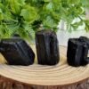 Blocks of natural black tourmaline