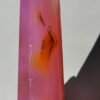 Natural pink agate tower
