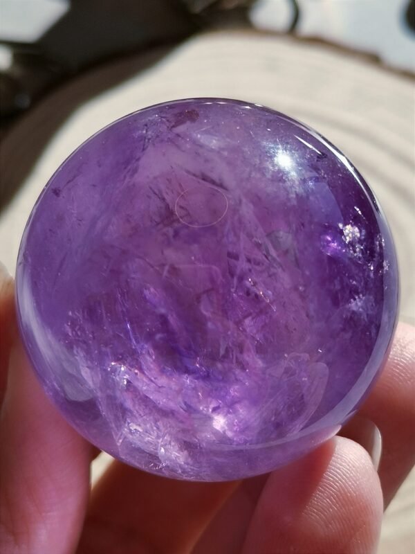 Natural amethyst ball