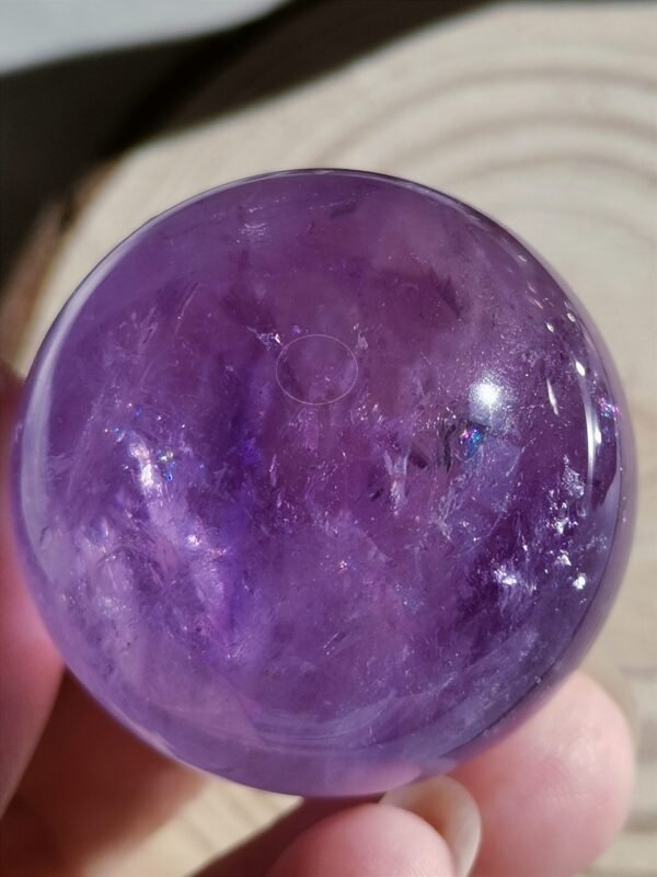 Natural amethyst ball