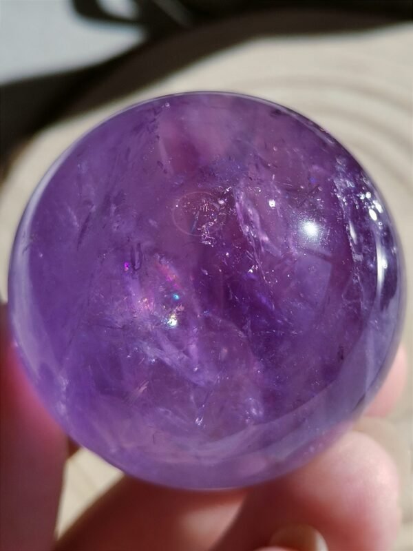 Natural amethyst ball