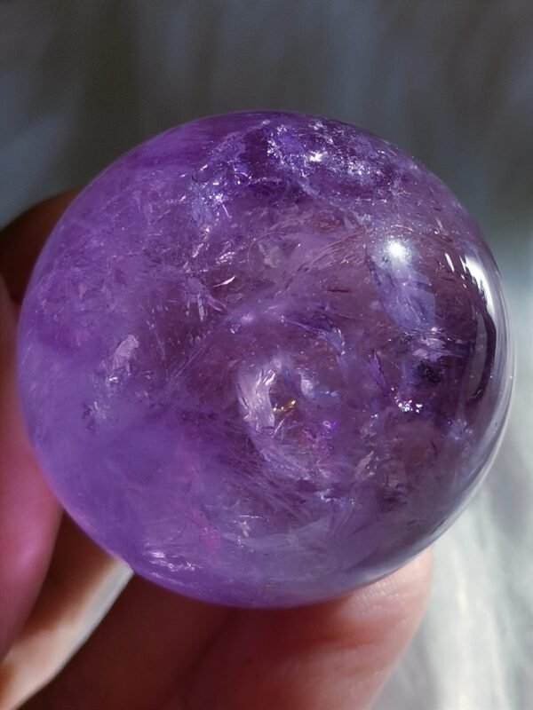 Natural amethyst ball