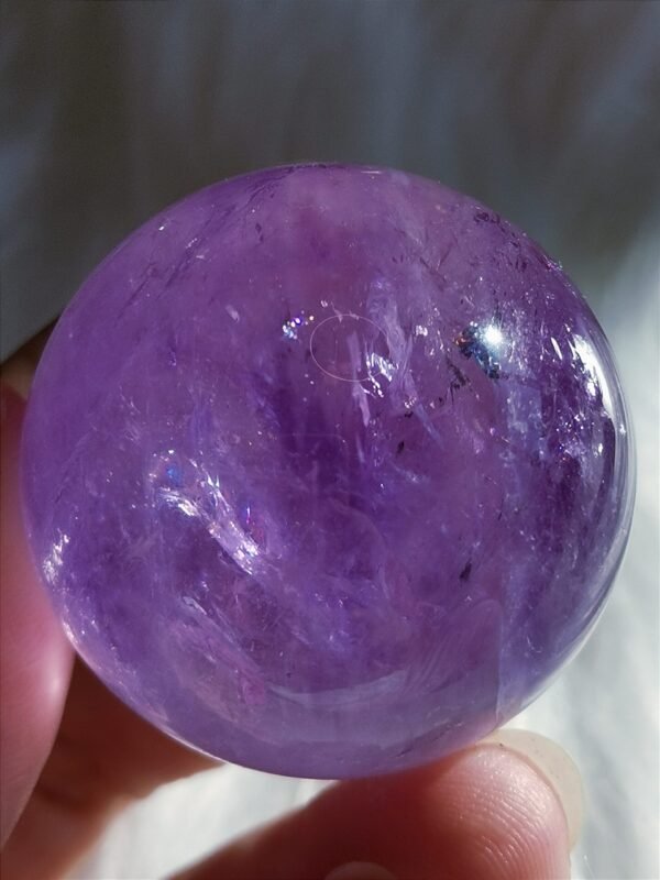 Natural amethyst ball