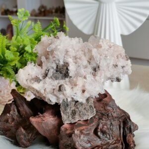 Natural Pink Lepidolite Crystal – Large Druzy