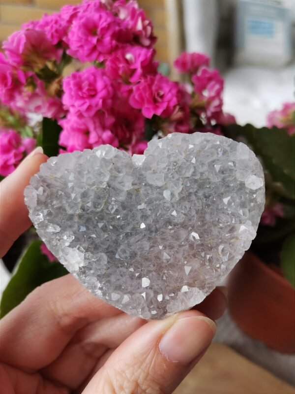 Corazón de cristal natural