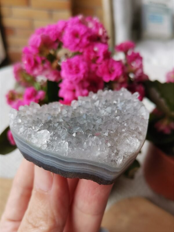 Corazón de cristal natural