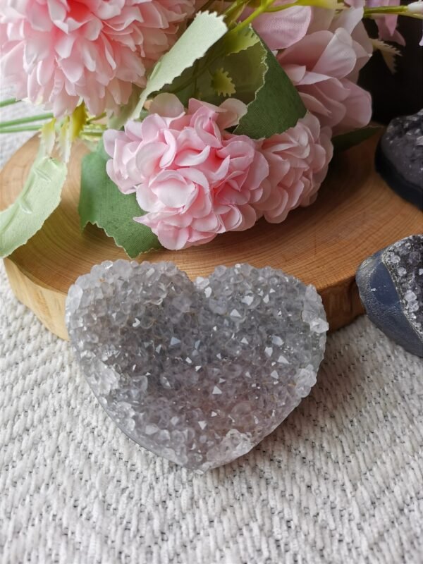 Corazón de cristal natural