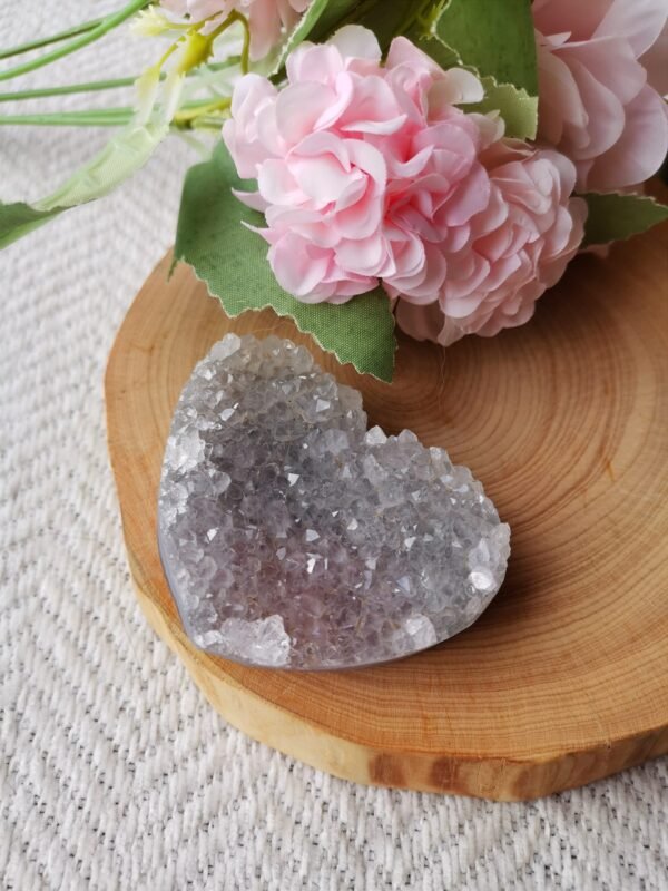 Corazón de cristal natural