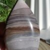 Natural teardrop stone with bands