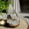 Clear quartz crystal point with phantom