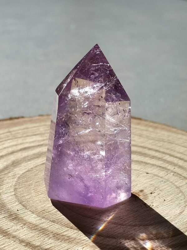 Natural amethyst tower