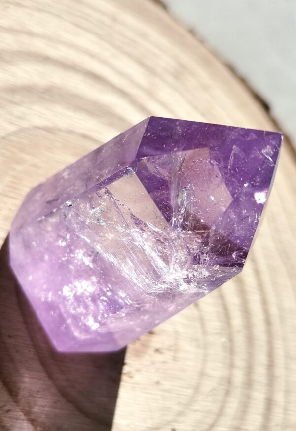 Natural amethyst tower