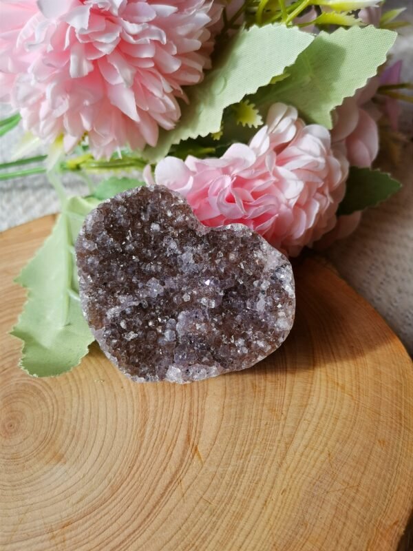 Corazón de cristal natural