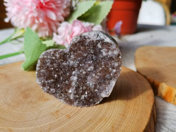 Corazón de cristal natural