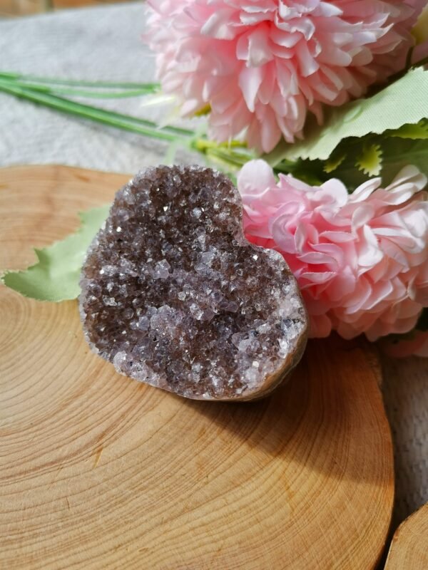 Corazón de cristal natural