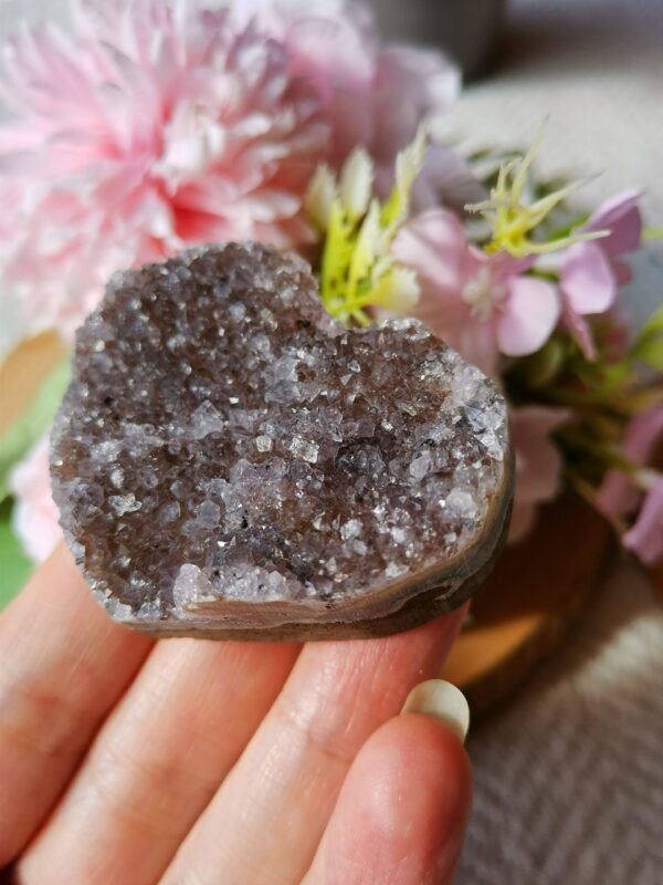 Corazón de cristal natural