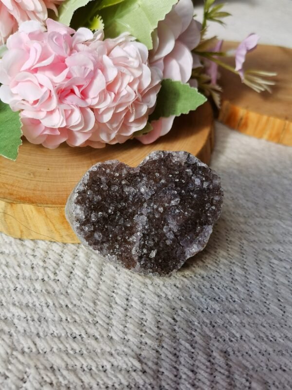 Corazón de cristal natural