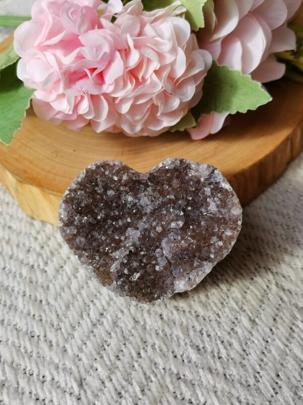 Corazón de cristal natural