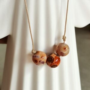 Handmade Adjustable Natural Agate Necklace