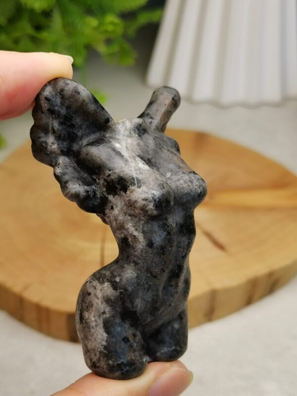 Angel wings divine feminine Fire quartz/Obsidian