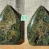 Moss Agate Teardrop Freeform Crystal – Decorative Moss Stone