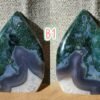 Moss Agate Teardrop Freeform Crystal – Decorative Moss Stone