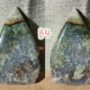 Moss Agate Teardrop Freeform Crystal – Decorative Moss Stone